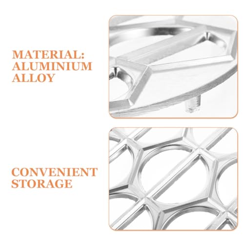 Moldes para ravioles de aleación de aluminio duradero con diseño de 14 agujeros 4
