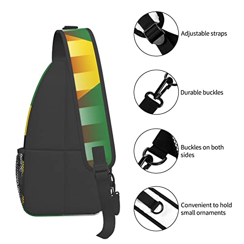 Mochila Cruzada Unisex Bandera Americana y Jamaica miniatura 6