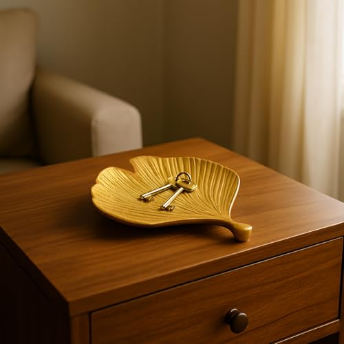 Image of MARKET 99 Glossy Golden Ribbed Platter | Aluminium Decorative Dish Tray for Home, Dining Table, Gifting & Festive Decor |Designer Metal Centerpiece for Modern and Traditional Spaces