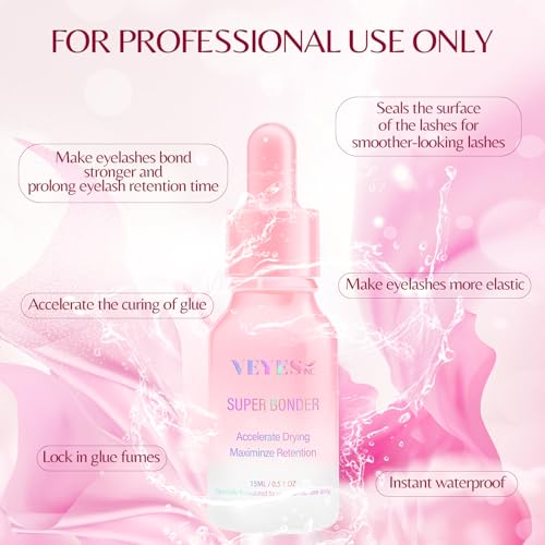 Veyes Inc VE-GL-SB Super Lash Bonder For Eyelash Extensions. Glue Accelerator, Lash Sealant thumb #1