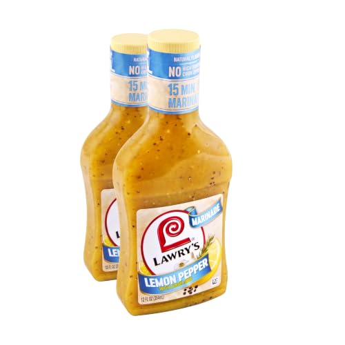 Lawry's Lemon Pepper with Lemon Juice Marinade, 12 fl oz (Pack of 2)