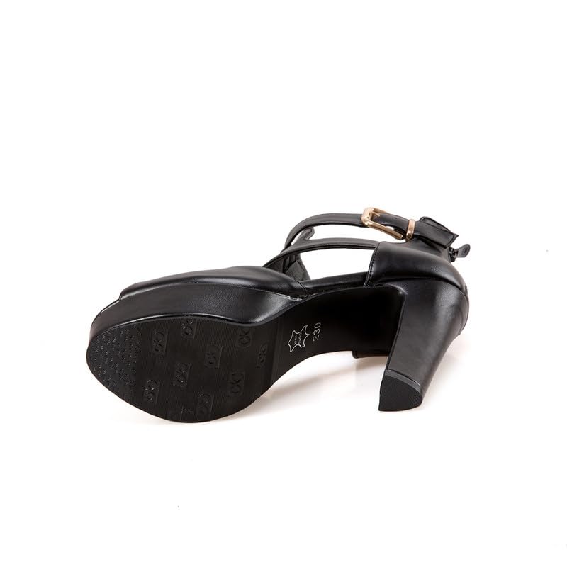 JIEEME Z31111 - Sandali da donna Peeptoe con chiusura lampo, con tacco alto, con perle, taglia