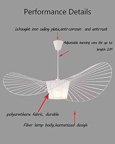 Lustre Vertigo suspension 100cm éclairage design sans ombre dure - 5