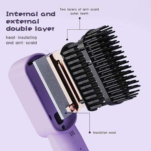 WAIKIL Peine Alisador de Pelo Portátil Recargable USB miniatura 5