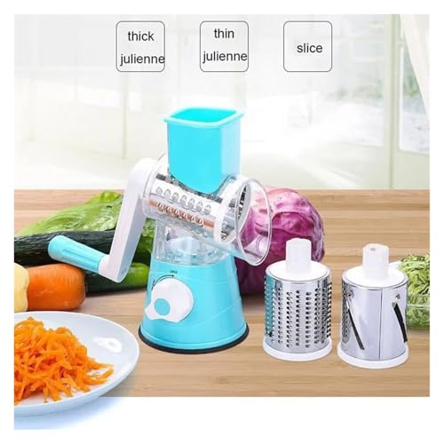 Cortador manual multifuncional con manivela para cocina miniatura 5