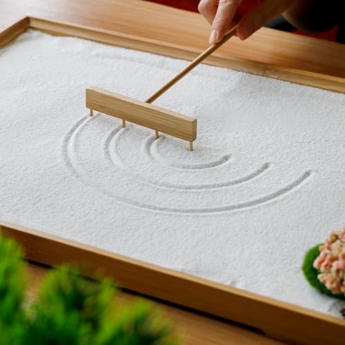 Kit Accesorios Zen Garden Tools - Rastrillos de Bambú Mini miniatura 6