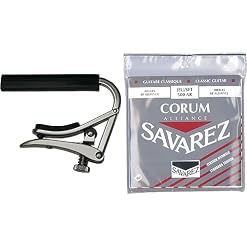 Shubb Capo for nylon string guitar C2 & Savarez Alliance Corum 500AR Jeu de Cordes pour Guitare classique - Les Beatles, Paul McCartney, John Lennon, RIngo Starr, George Harrison