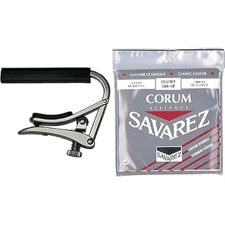 Shubb Capo for nylon string guitar C2 & Savarez Alliance Corum 500AR Jeu de Cordes pour Guitare classique - Les Beatles, Paul McCartney, John Lennon, RIngo Starr, George Harrison