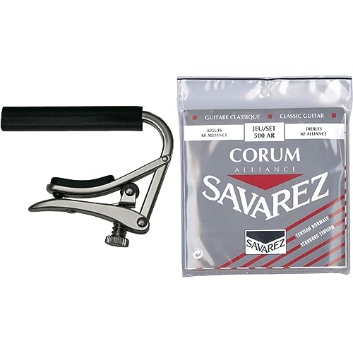 Shubb Capo for nylon string guitar C2 & Savarez Alliance Corum 500AR Jeu de Cordes pour Guitare classique - Les Beatles, Paul McCartney, John Lennon, RIngo Starr, George Harrison Shubb Capo for nylon string guitar C2 & Savarez Alliance Corum 500AR Jeu de Cordes pour Guitare classique