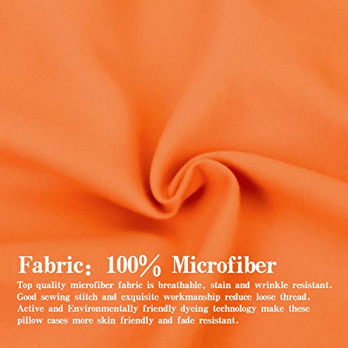Image of NTBAY Full Microfiber Flat Sheet, 81 x 96, Orange
