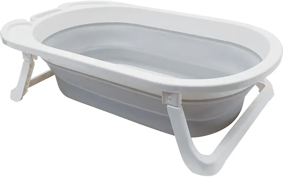 Banheira Dobravel Baby - Cinza, Buba, Cinza