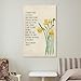 generic Golden Daffodil William Wordsworth Inspirational Literary Quote Poster Canvas Painting Posters And Prints Wall Art Pictures for Living Room Bedroom Decor 08x12inch(20x30cm) Unframe-style