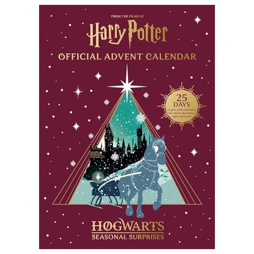 Harry Potter Official Advent Calendar Hogwarts Seasonal Surprises: 25 Days of Gifts, with Stationery, Key Chains, Washi Tapes and More!