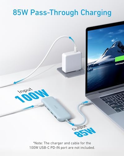 Anker USB C Hub, 5-in-1 USBC to HDMI Splitter with 4K Display