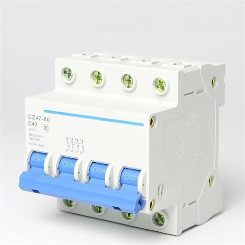 Disyuntor DZ47-60 4P tipo D interruptor de aire AC 400V 6A 3