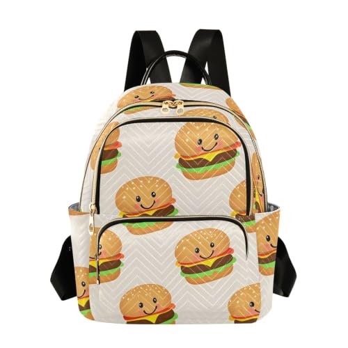 Mini sac d'école fille style hamburger pour transporter vos affaires sans craindre les vols