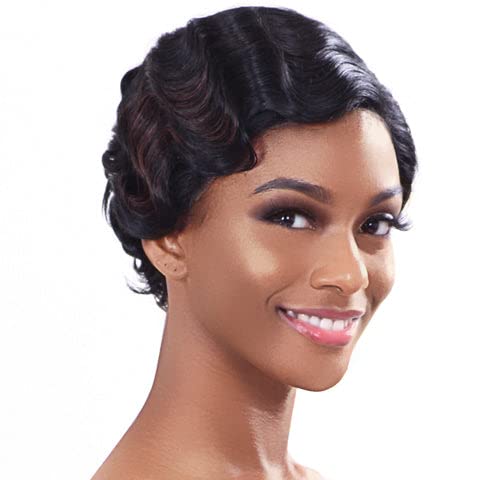 Diana Bohemian Wig Synthetic Lace Wig Short Pixie Cut Finger Wave Mommy Style - LPW AURORA (4)