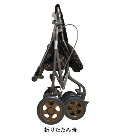 Amazon | サニーウォーカーAW-Ⅲ Bブラウン (島製作所) (シルバーカー