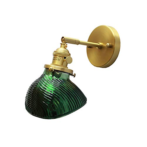 Lámpara de pared de cristal de latón moderna para espejo y pasillos 3