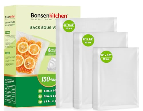 Bonsenkitchen Precut Vacuum Sealer Bags, 20 Gallon 11