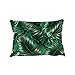 Poduszki - tropikalne liście palmowe, liście dżungli (poduszka) - 45 cm x 30 cm