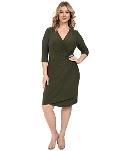 Kiyonna Ciara Cinch Dress Olive Women's Dress