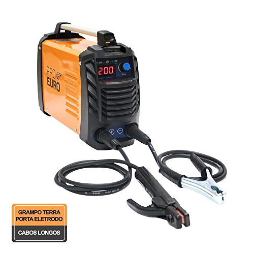 Máquina de solda inversora gp 200a bivolt pró euro + esmerilhadeira 110v