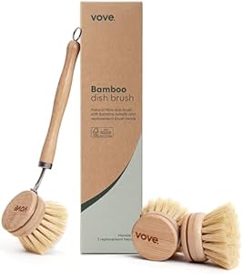Vove Bamboo Dish Brush Set