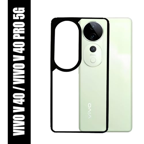 Image of AIBEX Crystal Clear Back Case Compatible with Vivo T3 Ultra 5G / Vivo V40 5G / Vivo V40 Pro 5G Back Cover Case | 360 Degree Protection | Shock Proof Design | Transparent Back Cover (PC & TPU)