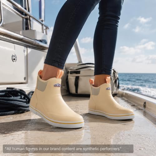 Image of SUREWAY Women's Deck Boots Professional Non-Slip Fishing & Ankle Deck Boot Waterproof Rain Boots
