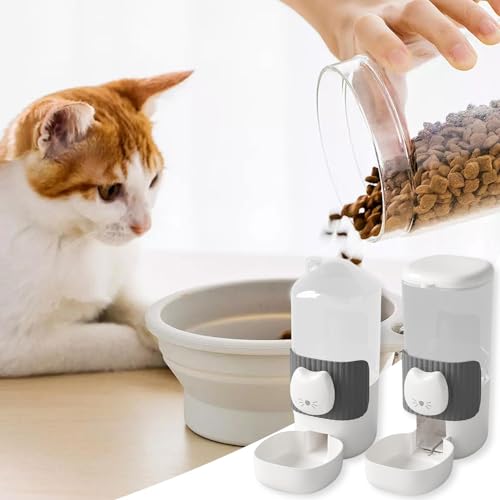 Distributeur d'eau et de nourriture pour chat et chien grande capacité - 3