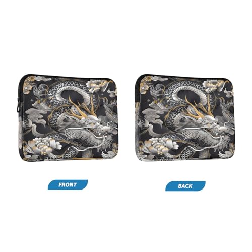 Funda para portátil 13-14 pulgadas con diseño de dragón miniatura 2