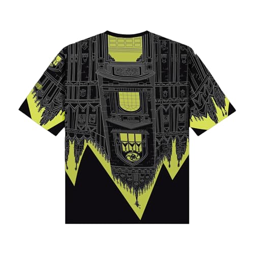 Bench Duomo Herren T-Shirt Over Tee Schwarz/Limette - 2