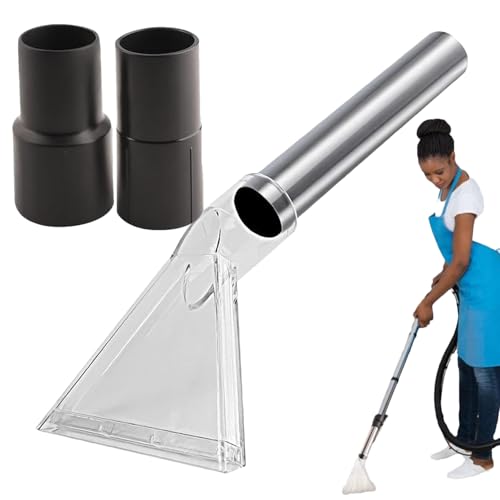 Carpet Extractor Accessory - 7.5 Inch Clear Suction Head, Wet s, Powerful Stain Removal, Quick Water Extraction with Dust Cleaning Function for Carpet, Car Seats, Furniture, Transparent,