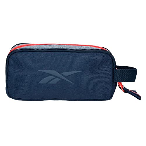 Reebok Lucia Pencil Case, 3 Compartments, Blue, 22 x 10 x 9 cm, Polyester - Image 3
