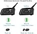 EJEAS V6 Pro BT Interphone 1200M Bluetooth Motocicleta Motocicleta Casco Intercom Auriculares...