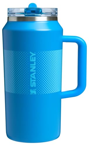 Image of STANLEY Quencher ProTour Flip Straw Tumbler with Leakproof Lid 64 oz | Built-In Straw and Handle | Large Capacity for Travel & Sports | Insulated Stainless Steel Cup | BPA-Free | Azure Fade