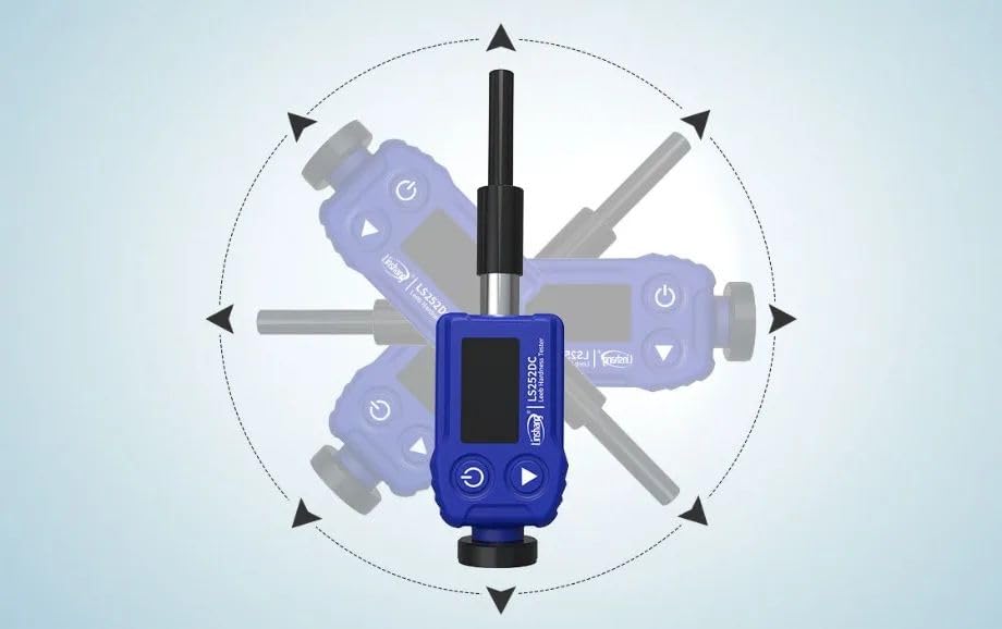 GOYOJO Surface Hardness Tester 7-in-1 Pocket Pipe Superficial Surface Leeb Hardness Tester Scleroscope HL HV HB HS HRA HRB HRC (LSDC)