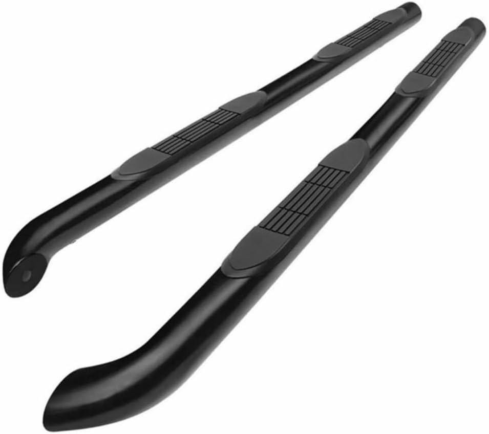 2pcs 3" Step Nerf Bars Running Board Left Driver Right Passenger Side Round Powder Coated for Crew Cab Short Bed B2-40A-M920