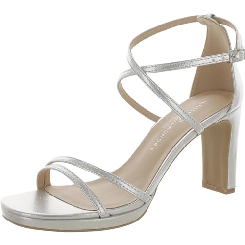 Chinese Laundry Women's TARYN METALLIC Heel Sandal, Silver, 7 US M