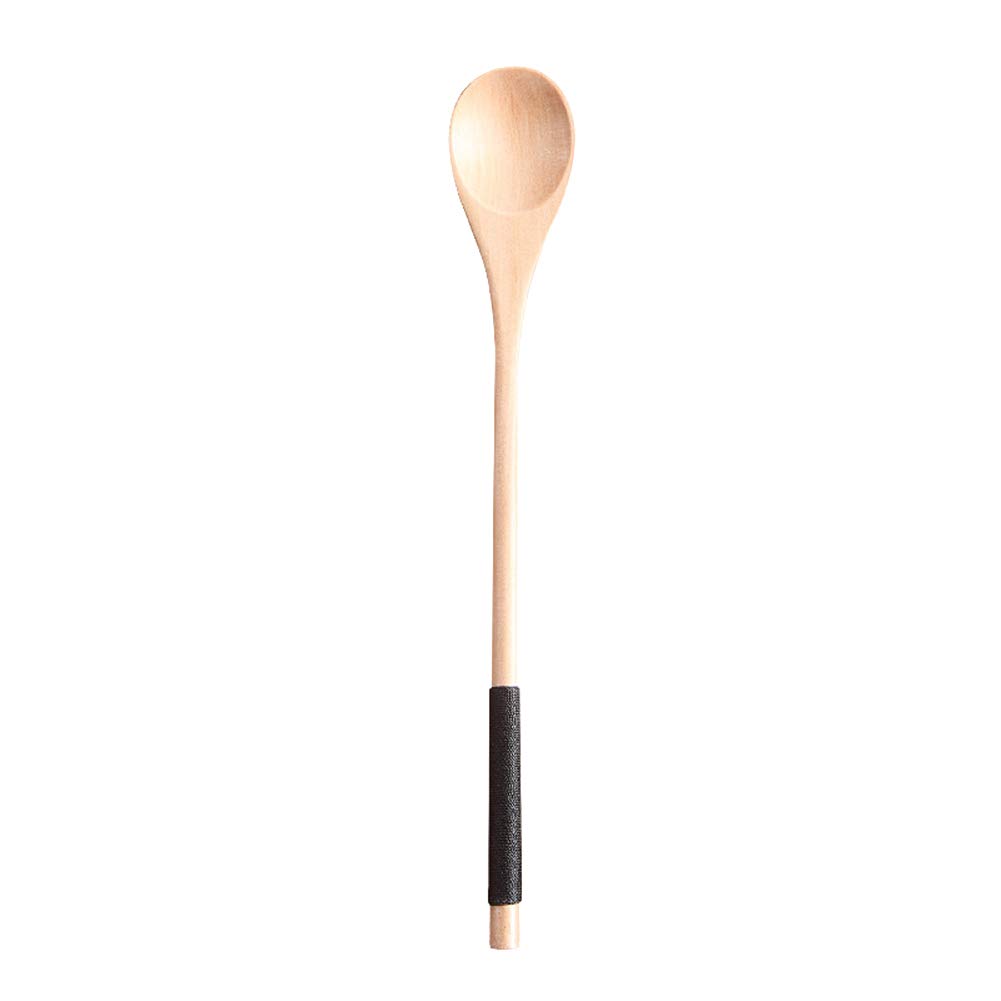 Louche à Soupe En Bois Kemu 25 Cm – Manche Long, Largeur 7,5 Cm, Bois Thermostable, Pour Cuisine Et Service