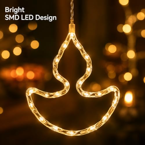 Image of Desidiya Diya Curtain LED Lights | 10 Drops Warm White Fairy Lights | 111 bright SMD LEDs with elegant diya curtain design for festive decoration.
