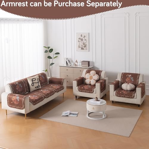 Image of HOKIPO HeavenHue Sofa Cover 5 Seater Panel Set 3+1+1, Nritya Echo