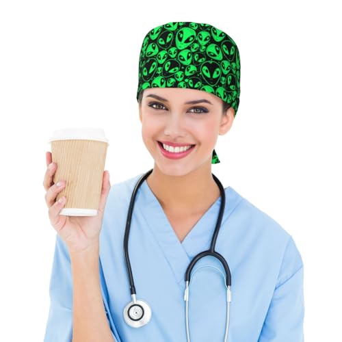 Image of WILL BUDXEG Working Cap with Sweatband for Women Men, Adjustable Cleaning Working Hats, Nurse Surgical Caps(Tie Back)