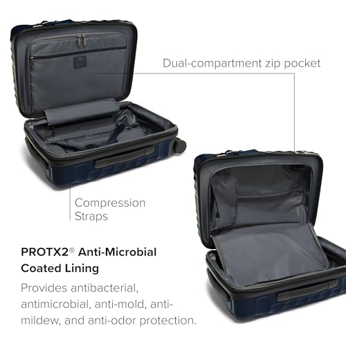 TUMI - 19 Degree International Expandable 4 Wheeled Carry-On - Hard Shell Suitcase - 21.8" X 14.0" X 9.0" - Navy3
