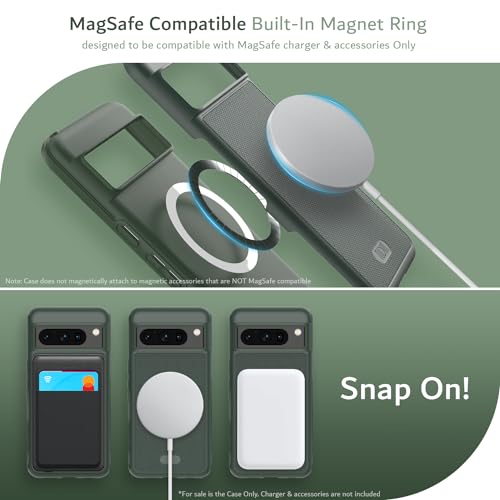 Image of TUDIA MergeGrip Magsafe Compatible for Google Pixel 8 Pro Case - Pine Green