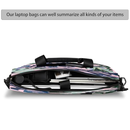 Bolsa para laptop camuflaje tropical hojas de palma miniatura 3
