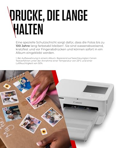 Canon SELPHY CP1500 Mini Fotodrucker für Handy, WLAN + Papierset – Ansicht 4