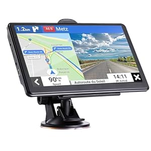GPS Navigation for Car Truck Drivers GPS Navigator with 7 inch, 2024 Americas Maps (Free Lifetime Updates), with Voice Guidance and Speed Camera Warning Truck GPS ， Semi Trucker GPS Navigation System