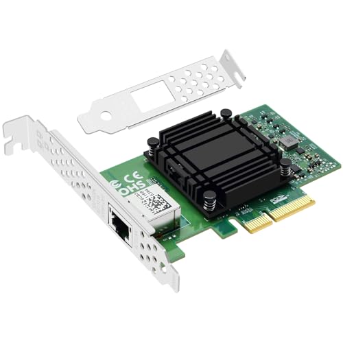Tarjeta de Red para Servidor 10GBASE-T Puerto Único, interfaz PCIe X4 con chip Marvell AOC107, Adaptador Ethernet Gigabit para Servidores y Estaciones de Trabajo miniatura 1